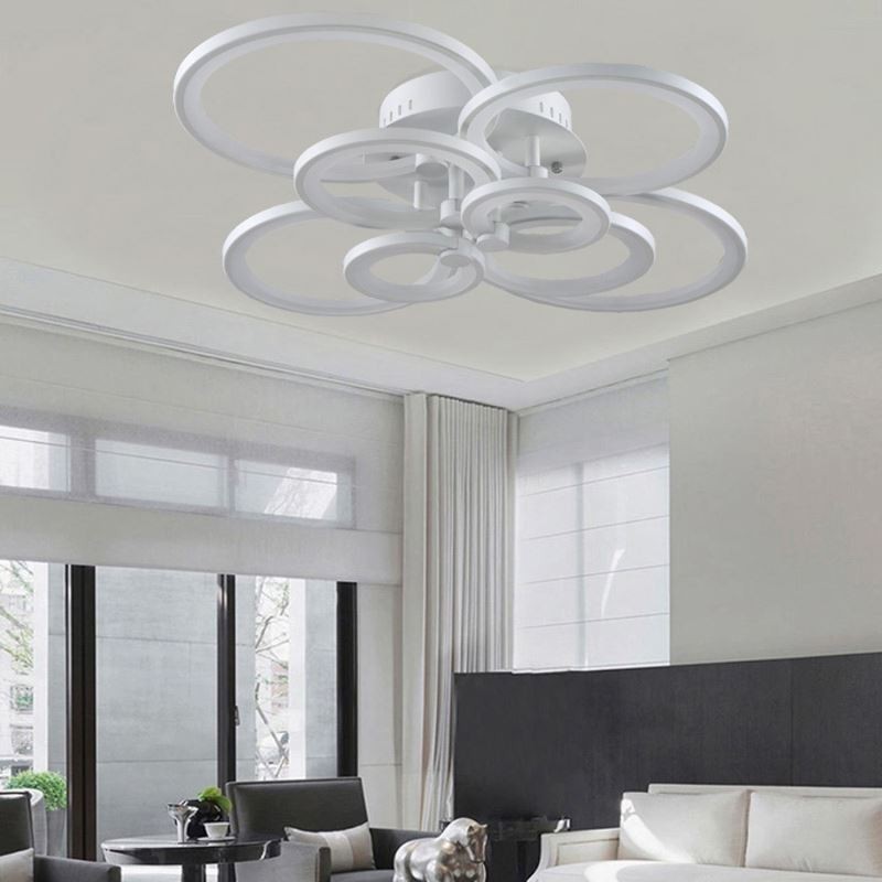 Dimmbare Deckenleuchte Moderne Ring Circle Unterputz-Deckenleuchte