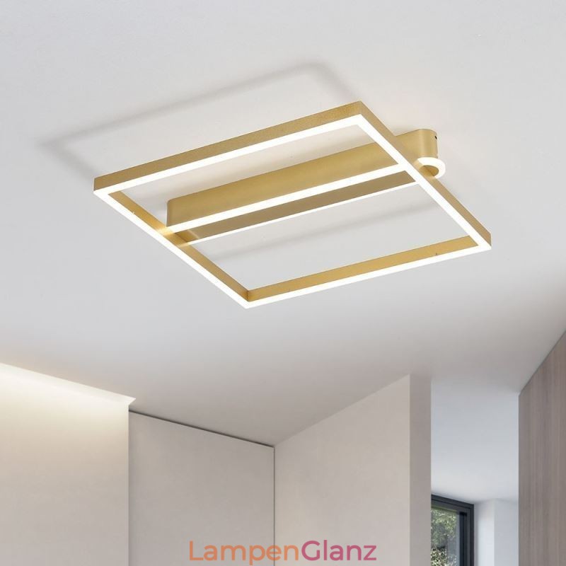 Quadratische Deckenleuchte aus Acryl zur bündigen Montage
