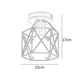 Deckenleuchte mit Metallkäfig