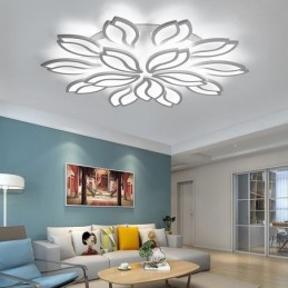 Deckenleuchte mit Acrylblumen-Motiv