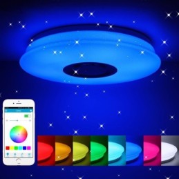 Bündig montierte, farbenfrohe Deckenleuchte mit Bluetooth-Musiklautsprecher-Timing-Funktion