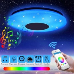 Bündig montierte, farbenfrohe Deckenleuchte mit Bluetooth-Musiklautsprecher-Timing-Funktion