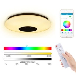 Bündig montierte, farbenfrohe Deckenleuchte mit Bluetooth-Musiklautsprecher-Timing-Funktion