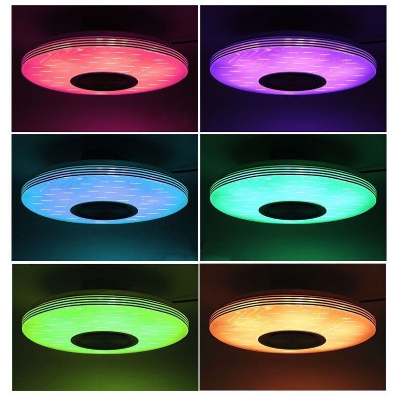 Unterputz-Deckenleuchte, dekorative Lampe, Fernbedienung, APP-Steuerung, Bluetooth-Musik-Lautsprecherlampe