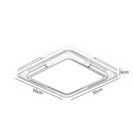 Moderne einfache Unterputz-Deckenleuchte quadratische Acrylleuchte