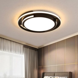 Moderne minimalistische Deckenleuchte mit bündiger Montage, kreisförmige Deckenleuchte