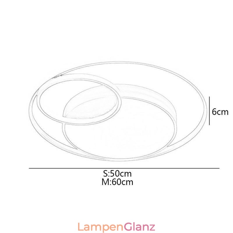 Moderne runde Deckenleuchte
