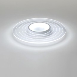 Moderne kreisförmige Deckenleuchte mit Unterputzmontage, minimalistische Leuchte