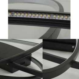 Moderne ovale Deckenleuchte aus Acryl mit dekorativer Leuchte