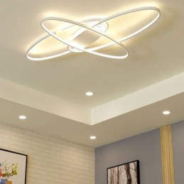 Moderne ovale Deckenleuchte aus Acryl mit dekorativer Leuchte