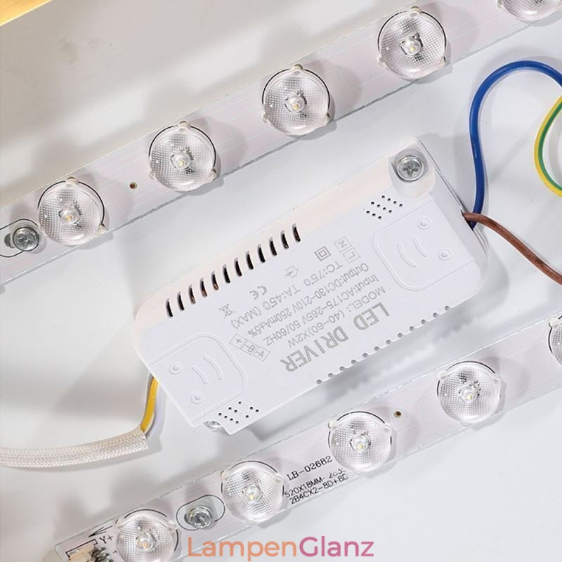 Runde, bündige, moderne Deckenleuchte aus goldenem Acryl