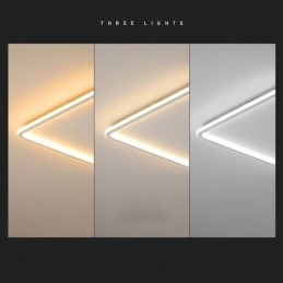 Moderne, minimalistische, ultradünne Deckenleuchte mit Unterputzmontage