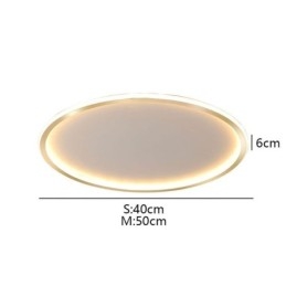 Minimalistische, runde Deckenleuchte zur bündigen Montage