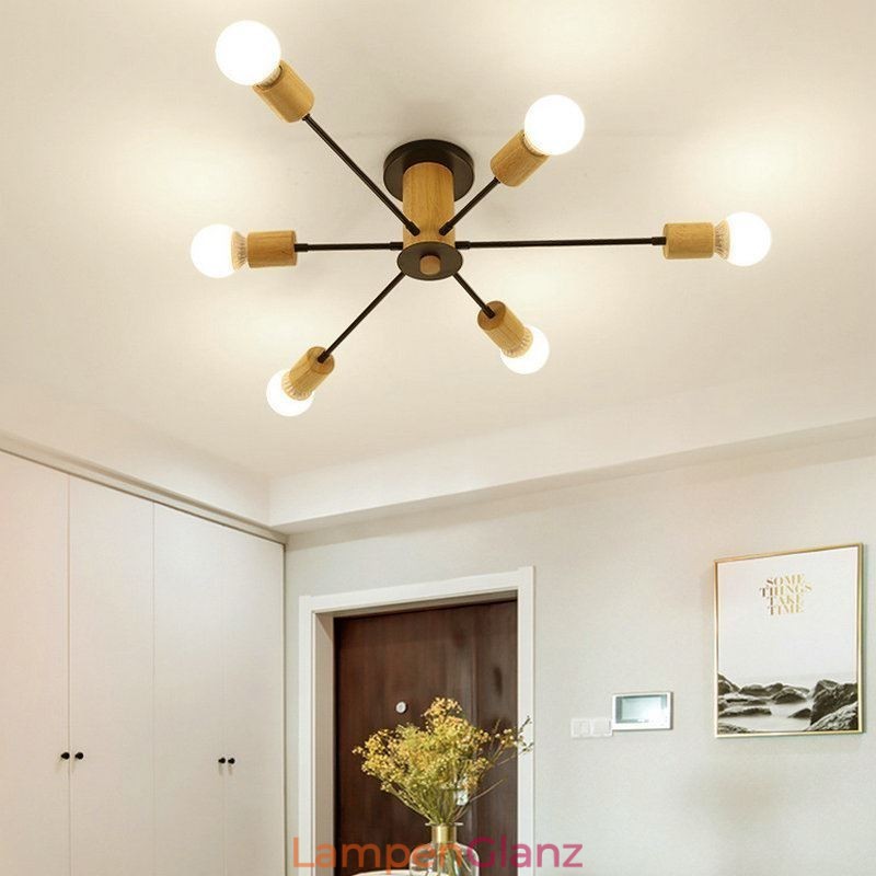 Moderner Magic Beans Deckenleuchter mit Holzzweigen