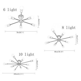 Moderner Magic Beans Deckenleuchter mit Holzzweigen
