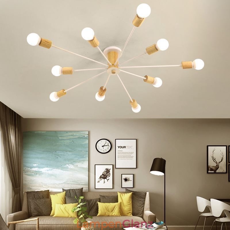 Moderner Magic Beans Deckenleuchter mit Holzzweigen