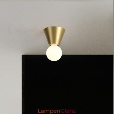 Nordische Mini-Deckenleuchte aus Messing