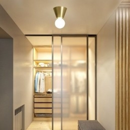 Nordische Mini-Deckenleuchte aus Messing