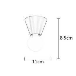 Nordische Mini-Deckenleuchte aus Messing