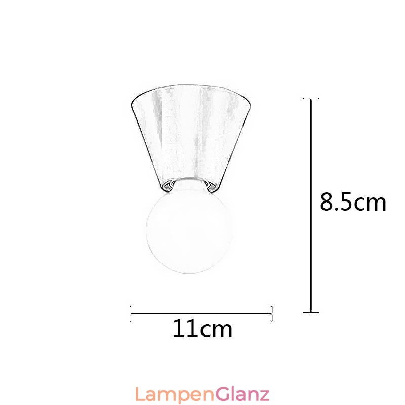 Nordische Mini-Deckenleuchte aus Messing
