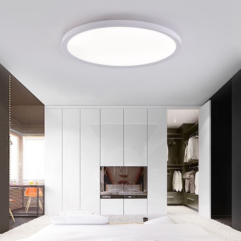 Nordic Runde Unterputz Super Dünne Decke Licht Aluminium Roung Lampe Beleuchtung