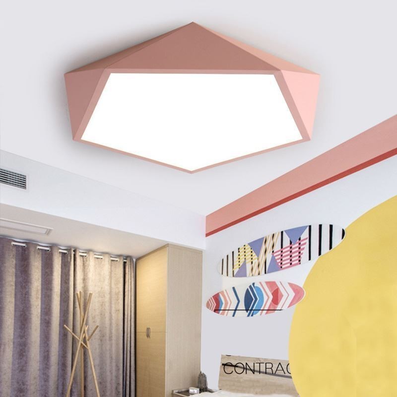 Moderne Deckenleuchte mit Diamant-Design, ultradünn, für Zuhause, Beleuchtung
