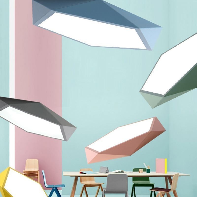 Moderne Deckenleuchte mit Diamant-Design, ultradünn, für Zuhause, Beleuchtung