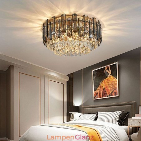 Kristall Deckenleuchte Einfache Moderne Runde Unterputz Dekorative Leuchte