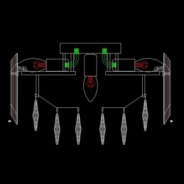 Kristall Deckenleuchte Einfache Moderne Runde Unterputz Dekorative Leuchte