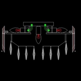 Kristall Deckenleuchte Einfache Moderne Runde Unterputz Dekorative Leuchte