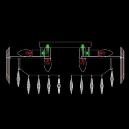 Kristall Deckenleuchte Einfache Moderne Runde Unterputz Dekorative Leuchte