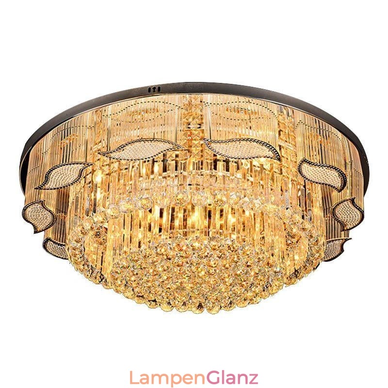 Kristall-Deckenleuchte, moderne, schlichte, runde Deckenleuchte