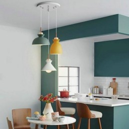 Macaron Pendelleuchte Nordic Simple Iron Arti Drei Lichter Leuchte