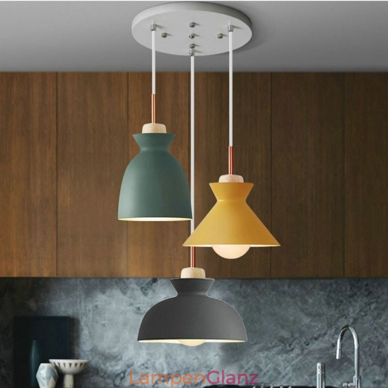 Macaron Pendelleuchte Nordic Simple Iron Arti Drei Lichter Leuchte
