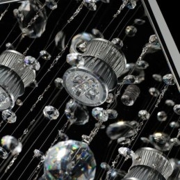 Moderner Kristall-Kronleuchter, Deckenleuchte