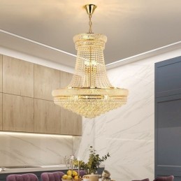 Kristall Pendelleuchte Moderne Duplex Dekorative Deckenleuchte