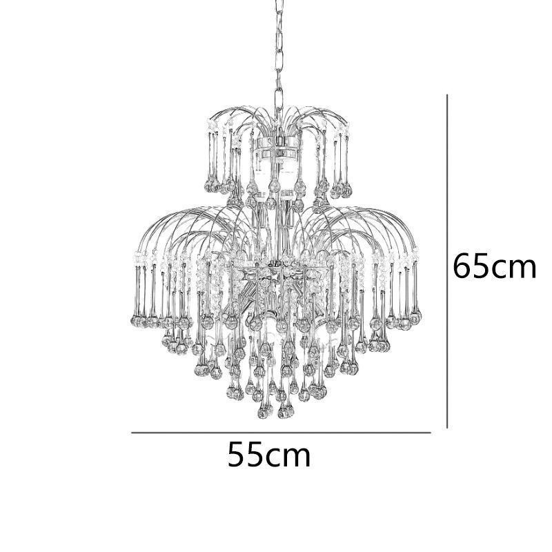 Kristall Pendelleuchte Elegante Duplex Dekorative Deckenleuchte