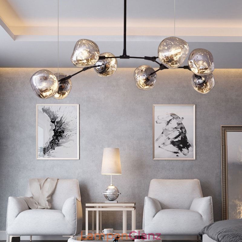 Nordic Deckenleuchte Moderne Galvanisierte Glasmalerei Lampenschirm Pendelleuchte