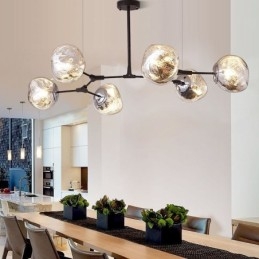 Nordic Deckenleuchte Moderne Galvanisierte Glasmalerei Lampenschirm Pendelleuchte