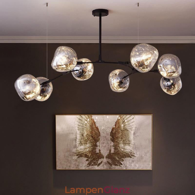 Nordic Deckenleuchte Moderne Galvanisierte Glasmalerei Lampenschirm Pendelleuchte