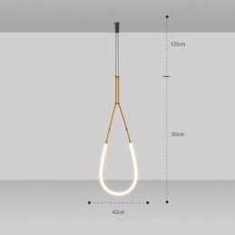 Pendelleuchte Creative Line Bambus Deckenleuchte Schwarz Gold