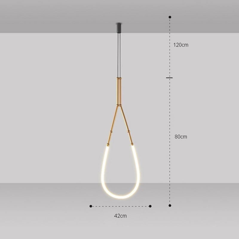 Pendelleuchte Creative Line Bambus Deckenleuchte Schwarz Gold