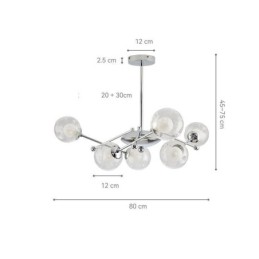Glas Pendelleuchte im europäischen Stil Einfache Magic Beans Deckenleuchte