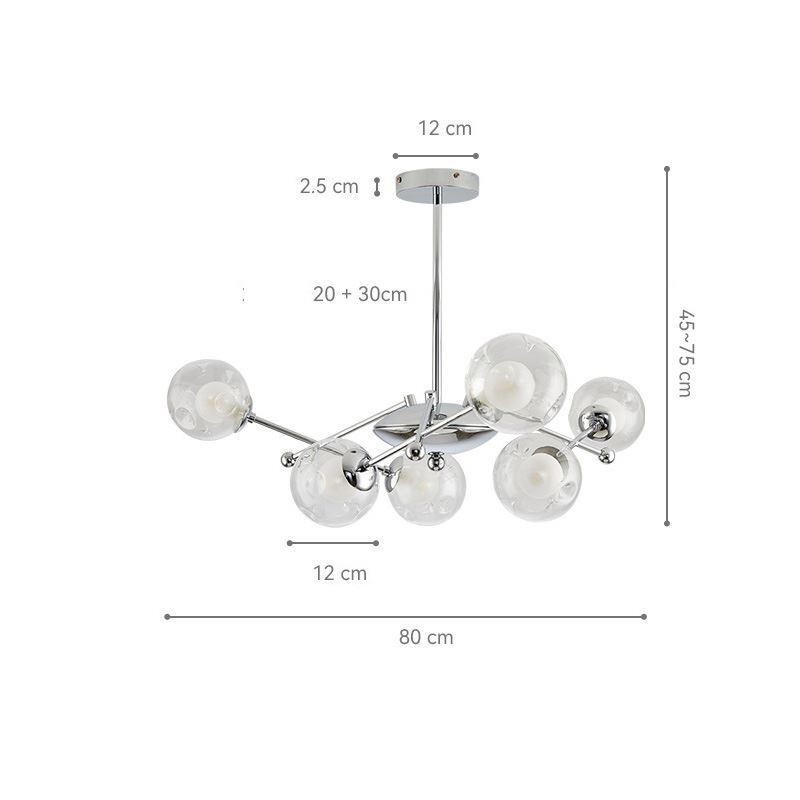 Glas Pendelleuchte im europäischen Stil Einfache Magic Beans Deckenleuchte