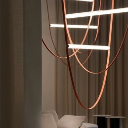 Europäische Pendelleuchte Wabi Sabi Stil Gürtel Dekoratives Licht
