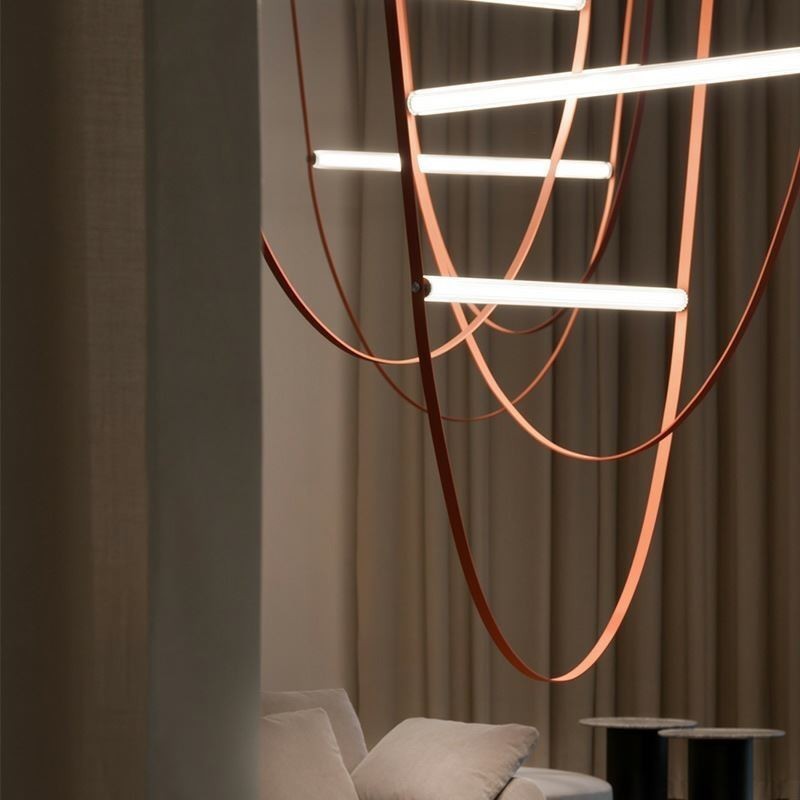 Europäische Pendelleuchte Wabi Sabi Stil Gürtel Dekoratives Licht