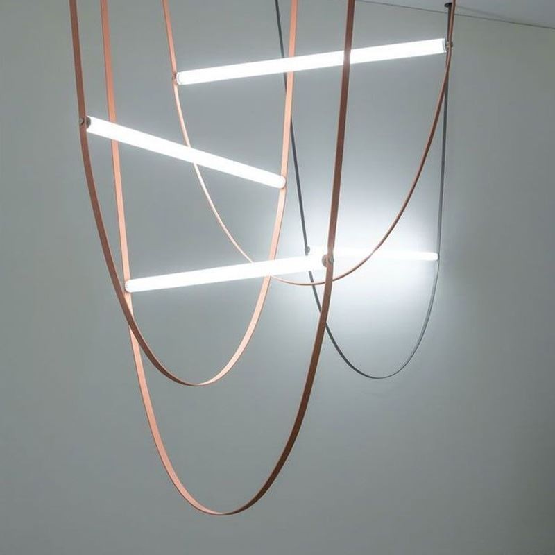 Europäische Pendelleuchte Wabi Sabi Stil Gürtel Dekoratives Licht