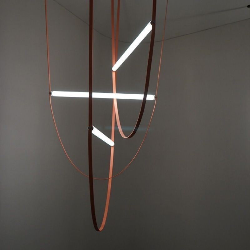 Europäische Pendelleuchte Wabi Sabi Stil Gürtel Dekoratives Licht