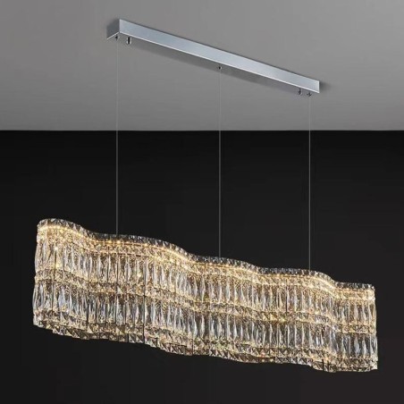 Lange Kristall Pendelleuchte Luxus Dekoration Deckenleuchte Lange Kristall Pendelleuchte Luxus Dekoration Deckenleuchte