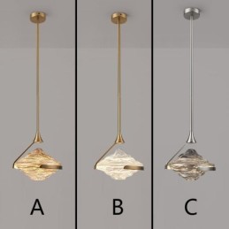 Pendelleuchte Moderne minimalistische Schmiedeeisen Lavaglas Deckenleuchte